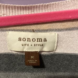 Sonoma tan stripped sweater. Women’s medium.
